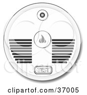 Test Button And Speakers On A Smoke Alarm