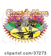 Poster, Art Print Of Silhouetted Couple Dancing On Cinco De Mayo
