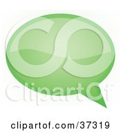 Clipart Illustration Of A Light Green Word Text Speech Or Though Balloon Or Bubble