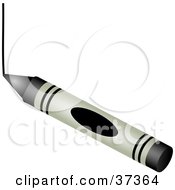 Clipart Illustration Of A Black Crayon Drawing A Line by Prawny