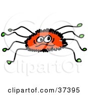 Poster, Art Print Of Furry Red Spider