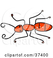 Poster, Art Print Of Lone Red Ant