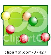 Poster, Art Print Of Colorful Snooker Balls