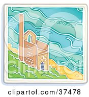 Poster, Art Print Of Old Tin Mine On A Cliff Near The Sea