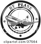 Poster, Art Print Of Black And White By Plane Delivery Seal