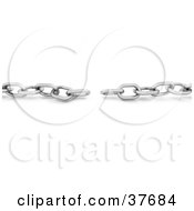 Clipart Illustration Of A Disconnected Silver Chain by KJ Pargeter