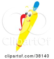 Clipart Illustration Of A Yellow Pen Character