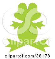 Poster, Art Print Of Green Silhouetted Froggy
