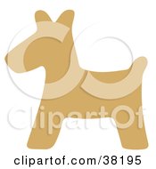 Brown Silhouetted Scottish Terrier