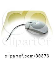 Poster, Art Print Of Scroll Computer Mouse On A Yellow Mousepad