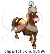 Poster, Art Print Of Brown Circus Horse