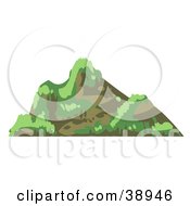 Poster, Art Print Of Craggy Mountain With Grass
