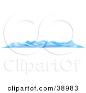 Clipart Illustration Of Choppy Blue Waves On The Surface Of The Sea