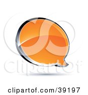 Poster, Art Print Of Shiny Orange Chat Window
