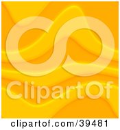 Poster, Art Print Of Background Of Orange And Yellow Grooved Waves