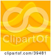 Clipart Illustration Of A Background Of Orange And Yellow Grooved Waves
