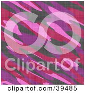 Clipart Illustration Of A Pink And Purple Feminine Camouflage Background