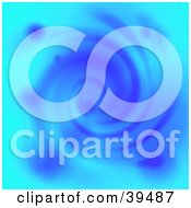 Clipart Illustration Of A Spiraling Blue Liquid Background