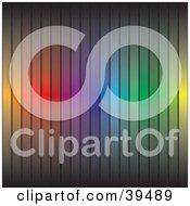 Clipart Illustration Of A Rainbow Colored Bar Background