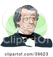 Clipart Illustration Of American President Andrew Johnson