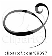 Clipart Illustration Of A Black And White Signature Element