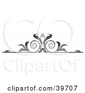 Clipart Illustration Of A Black Candle Lower Back Tattoo Or Website Header Design Element