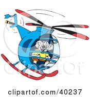 Poster, Art Print Of Koala Helicopter Pilot Flying