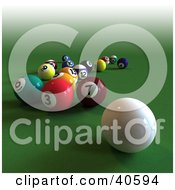 Royalty-Free (RF) Cue Ball Clipart, Illustrations, Vector Graphics #1