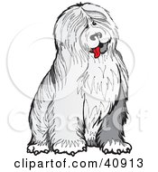 Poster, Art Print Of Friendly And Shaggy Old English Sheepdog