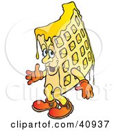 Poster, Art Print Of Dripping Waffle Character