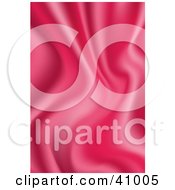 Clipart Illustration Of A Background Of Pink Wavy Satin