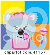 Poster, Art Print Of Koala Bear Baby Girl Character