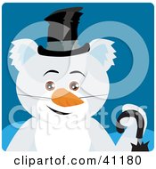 Poster, Art Print Of Koala Bear Snowman Character
