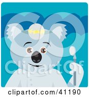 Poster, Art Print Of Koala Bear Dentist Character