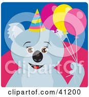 Poster, Art Print Of Koala Bear Party Character