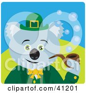 Poster, Art Print Of Koala Bear Leprechaun Character
