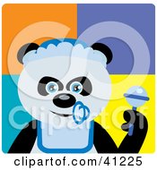 Poster, Art Print Of Giant Panda Baby Boy Bear Character