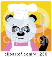 Giant Panda Chef Bear Character