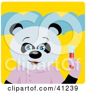 Poster, Art Print Of Giant Panda Scientist Bear Character
