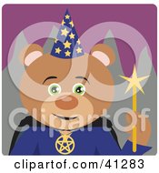Poster, Art Print Of Wizard Teddy Bear Character