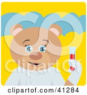 Poster, Art Print Of Teddy Bear Scientist Character