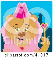 Poster, Art Print Of Bear Princess Character