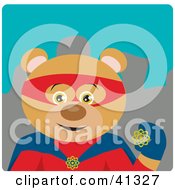 Poster, Art Print Of Hero Teddy Bear Character