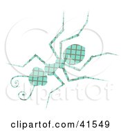 Poster, Art Print Of Blue And Green Patterned Ant
