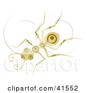 Clipart Illustration Of A Beige And Brown Circle Patterned Ant by Prawny