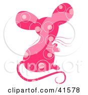 Poster, Art Print Of Pink Circle Patterned Mouse