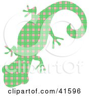 Poster, Art Print Of Green And Pink Patterned Gecko