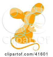 Poster, Art Print Of Orange And Blue Circle Patterned Mouse