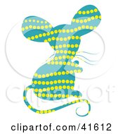 Poster, Art Print Of Blue And Yellow Dot Patterned Mouse