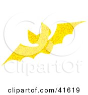 Poster, Art Print Of Yellow Circle Patterned Bat